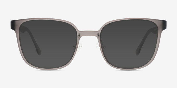 GG Gray PlasticEyeglass Frames from EyeBuyDirect, with Tinted Lenses