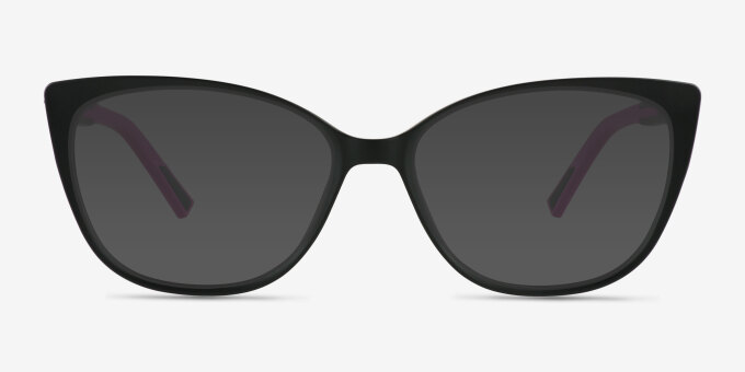Ign Matte Black PlasticEyeglass Frames from EyeBuyDirect, with Tinted Lenses