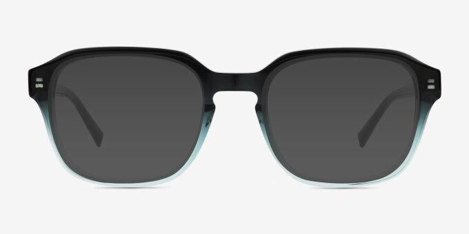 Breaker Black Green Alternative MaterialsEyeglass Frames from EyeBuyDirect, with Tinted Lenses