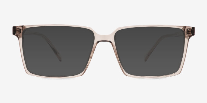 Roll Gray PlasticEyeglass Frames from EyeBuyDirect, with Tinted Lenses