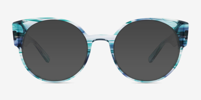 Tsunami Floral Alternative MaterialsEyeglass Frames from EyeBuyDirect, with Tinted Lenses