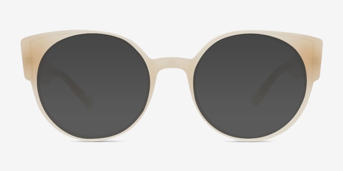 Tsunami White Alternative MaterialsEyeglass Frames from EyeBuyDirect, with Tinted Lenses