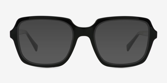 Coonrod Black Alternative MaterialsEyeglass Frames from EyeBuyDirect, with Tinted Lenses