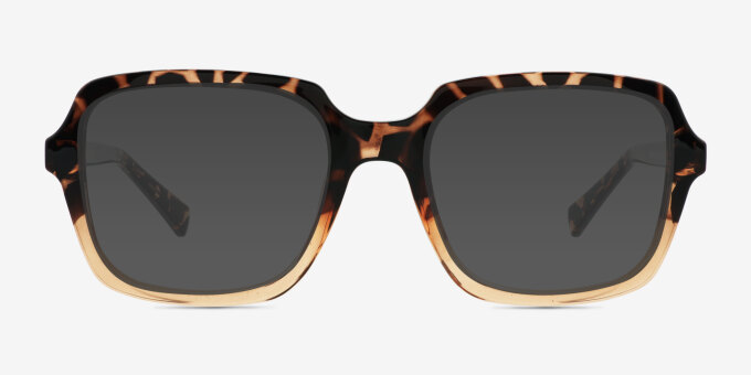 Coonrod Brown Floral Alternative MaterialsEyeglass Frames from EyeBuyDirect, with Tinted Lenses