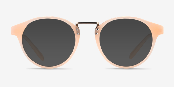 Get Lucky Ivory & Silver Acetate, MetalEyeglass Frames from EyeBuyDirect, with Tinted Lenses