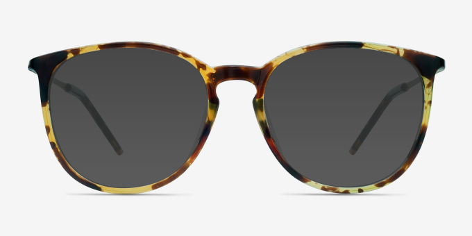 Naomi Tortoise Plastic, MetalEyeglass Frames from EyeBuyDirect, with Tinted Lenses