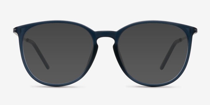 Naomi Matte Blue MétalMontures de lunettes de vue d'EyeBuyDirect, Avec des Verres Teintés