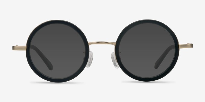 Roaring Black Acetate, MetalEyeglass Frames from EyeBuyDirect, with Tinted Lenses