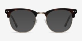 Borderline Écailles Acetate-metal Montures de lunettes de vue d'EyeBuyDirect, with Tinted Lenses