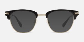 Identity Noir Acetate-metal Montures de lunettes de vue d'EyeBuyDirect, with Tinted Lenses