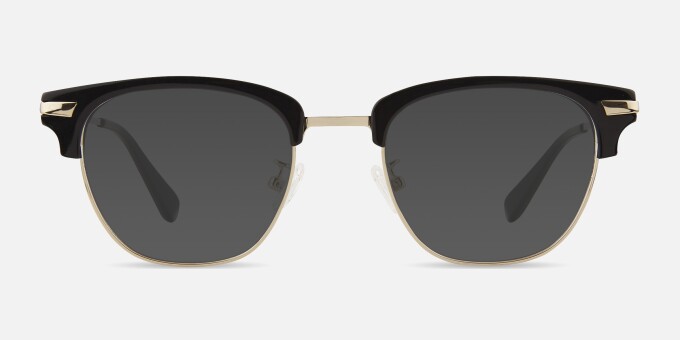 Identity Noir Acetate, MetalMontures de lunettes de vue d'EyeBuyDirect, Avec des Verres Teintés