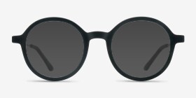 Potter Matte Black Plastic-metal Montures de lunettes de vue d'EyeBuyDirect, with Tinted Lenses