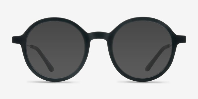 Potter Matte Black Plastic, MetalEyeglass Frames from EyeBuyDirect, with Tinted Lenses
