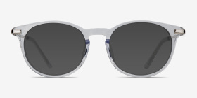 Mood Transparent Acetate-metal Montures de lunettes de vue d'EyeBuyDirect, with Tinted Lenses