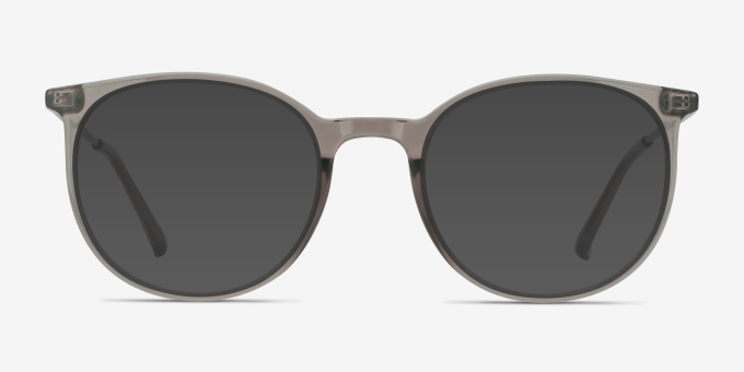 Marilou Clear Gray Plastic, MetalMontures de lunettes de vue d'EyeBuyDirect, Avec des Verres Teintés