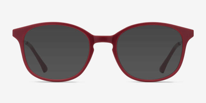 Villa Raspberry Plastic, MetalEyeglass Frames from EyeBuyDirect, with Tinted Lenses