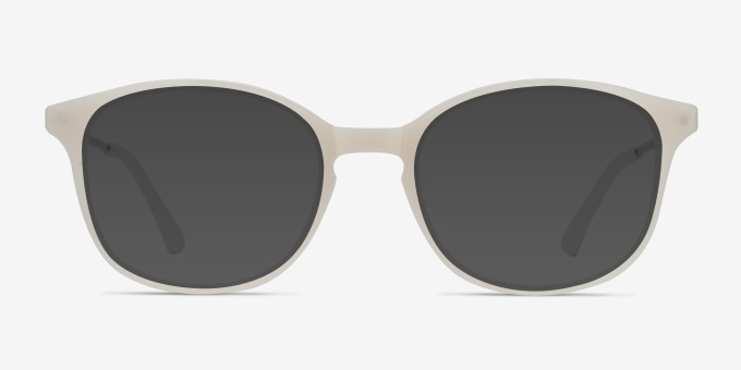Villa White MetalEyeglass Frames from EyeBuyDirect, with Tinted Lenses