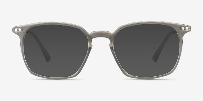 Ghostwriter Gray Plastic, MetalEyeglass Frames from EyeBuyDirect, with Tinted Lenses