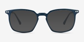 Ghostwriter Teal Plastic-metal Montures de lunettes de vue d'EyeBuyDirect, with Tinted Lenses