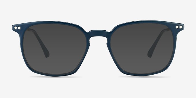 Ghostwriter Teal Plastic, MetalEyeglass Frames from EyeBuyDirect, with Tinted Lenses