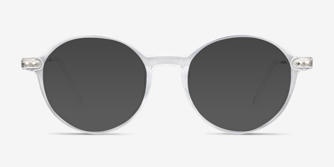 Hijinks Transparent Plastic, MetalMontures de lunettes de vue d'EyeBuyDirect, Avec des Verres Teintés