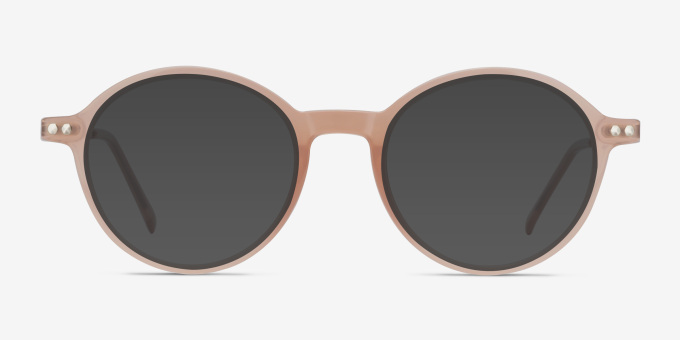 Hijinks Pink MetalEyeglass Frames from EyeBuyDirect, with Tinted Lenses