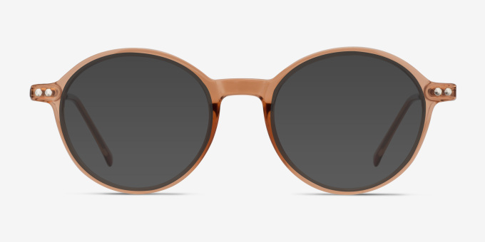Hijinks Cinnamon Plastic, MetalEyeglass Frames from EyeBuyDirect, with Tinted Lenses