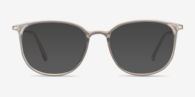 Strike Clear Gray Plastic, MetalEyeglass Frames from EyeBuyDirect, with Tinted Lenses
