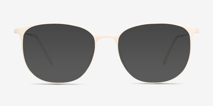 Strike White Plastic, MetalEyeglass Frames from EyeBuyDirect, with Tinted Lenses