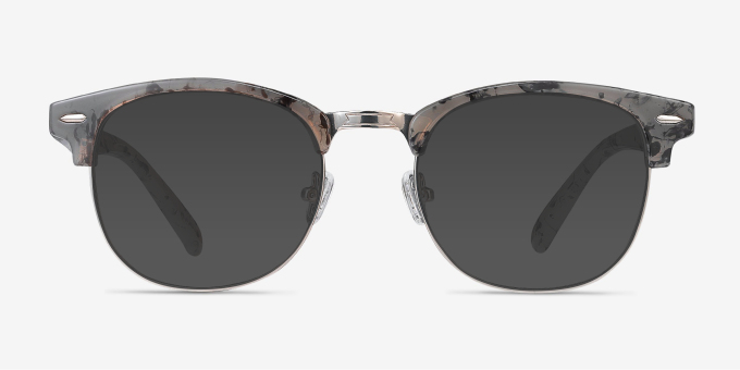 Roots Speckled Gray Plastic, MetalEyeglass Frames from EyeBuyDirect, with Tinted Lenses