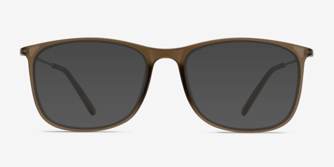 Hurricane Matte Cinnamon Plastic, MetalEyeglass Frames from EyeBuyDirect, with Tinted Lenses