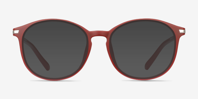 Lindsey Burgundy Plastic, MetalEyeglass Frames from EyeBuyDirect, with Tinted Lenses