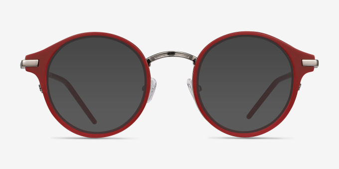 Roto Red AcetateEyeglass Frames from EyeBuyDirect, with Tinted Lenses