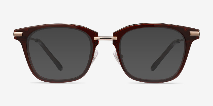 Candela Burgundy Acetate, MetalEyeglass Frames from EyeBuyDirect, with Tinted Lenses