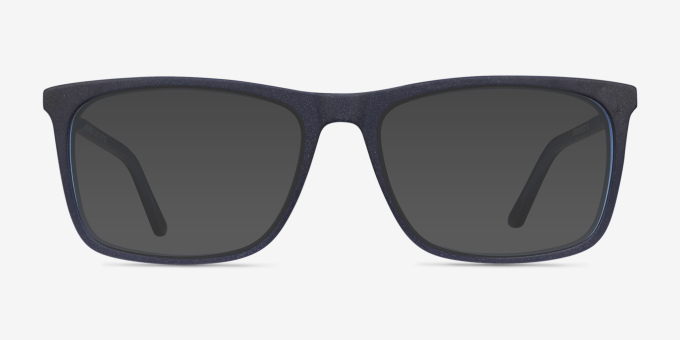 Instance Bleu Acetate, MetalMontures de lunettes de vue d'EyeBuyDirect, Avec des Verres Teintés