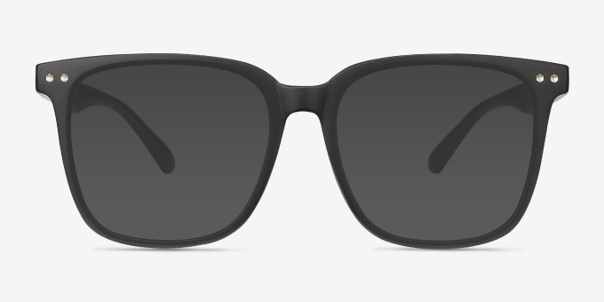 Piano Black PlasticEyeglass Frames from EyeBuyDirect, with Tinted Lenses