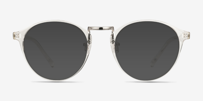 Chillax Clear MetalEyeglass Frames from EyeBuyDirect, with Tinted Lenses
