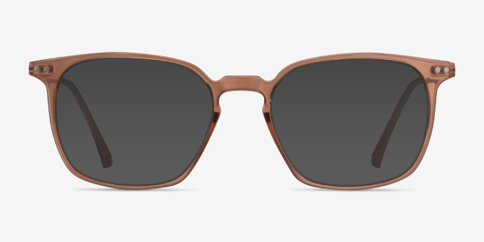 Ghostwriter Clear Orange Plastic, MetalEyeglass Frames from EyeBuyDirect, with Tinted Lenses