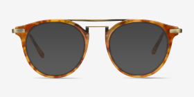 Alba Light Tortoise Acetate-metal Eyeglass Frames from EyeBuyDirect, with Tinted Lenses