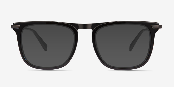 Kompa Black Acetate, MetalEyeglass Frames from EyeBuyDirect, with Tinted Lenses