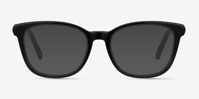 Kat Black Acetate, MetalEyeglass Frames from EyeBuyDirect, with Tinted Lenses