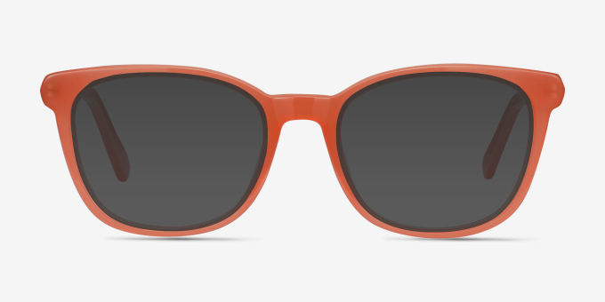 Kat Orange Acetate, MetalEyeglass Frames from EyeBuyDirect, with Tinted Lenses