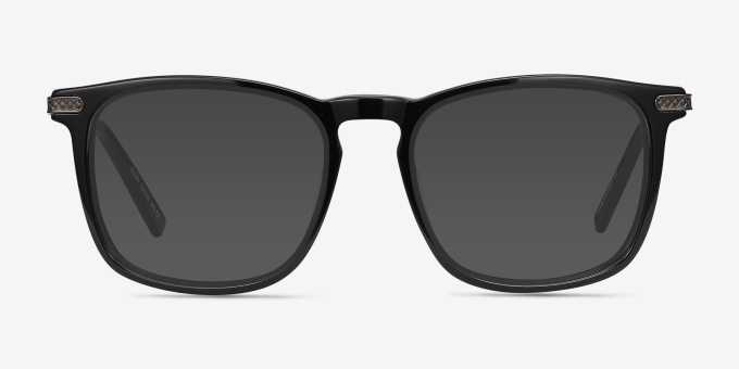 Glory Black AcetateEyeglass Frames from EyeBuyDirect, with Tinted Lenses