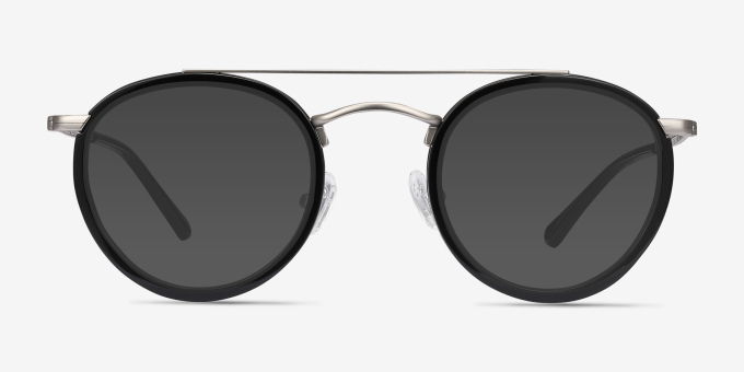 Architect Black Silver Acetate, MetalEyeglass Frames from EyeBuyDirect, with Tinted Lenses