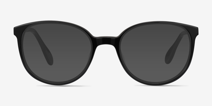 Lucy Black Acetate, MetalEyeglass Frames from EyeBuyDirect, with Tinted Lenses