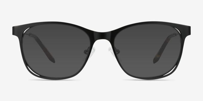 Nightfall Black AcetateEyeglass Frames from EyeBuyDirect, with Tinted Lenses
