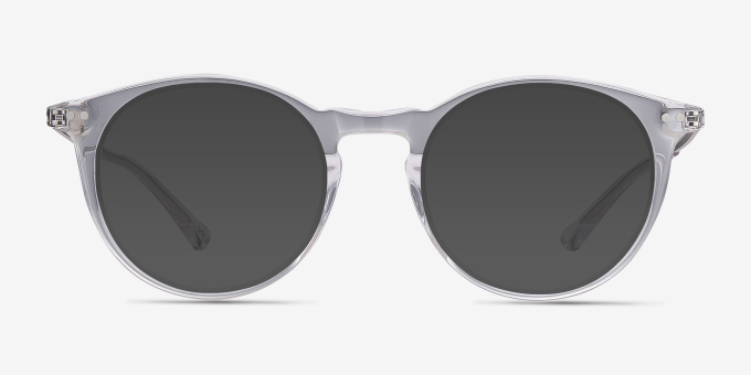 Luminous Clear Acetate, MetalEyeglass Frames from EyeBuyDirect, with Tinted Lenses