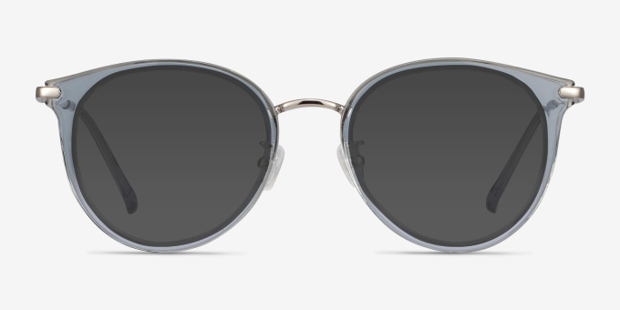 Hollie Blue Plastic, MetalEyeglass Frames from EyeBuyDirect, with Tinted Lenses