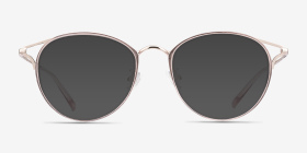 Dazzle Rose Acetate-metal Montures de lunettes de vue d'EyeBuyDirect, with Tinted Lenses