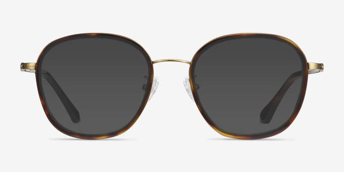 Beyond Tortoise Acetate, MetalEyeglass Frames from EyeBuyDirect, with Tinted Lenses
